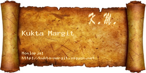 Kukta Margit névjegykártya